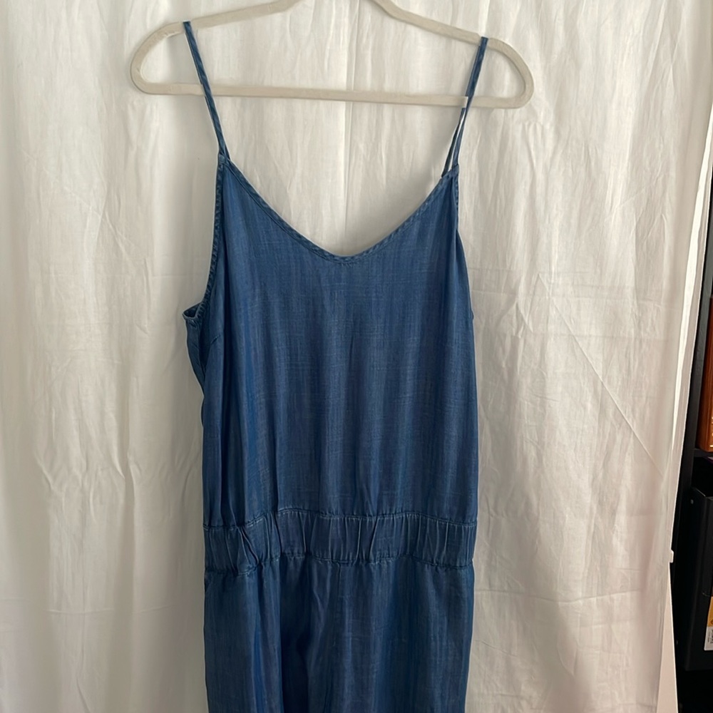 NWT Synergy Organic Cotton Super Soft Very Lightweight Denim Jumpsuit.